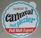 Nieuwe. Sticker. Carnaval. Tulpegat. Pall. Mall. Export 1978, Verzamelen, Nieuw, Overige typen, Ophalen of Verzenden