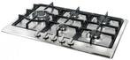 M-System Gaskookplaat MGKWT75IX - 75cm Inbouw, Witgoed en Apparatuur, Fornuizen, Ophalen, Gebruikt, Minder dan 85 cm, 60 cm of meer