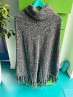 Grijze Poncho met Col, Ophalen of Verzenden, Zo goed als nieuw, Maat 42/44 (L), Grijs