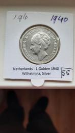GULDEN WILLEM III WILHELMINA  DIV LOSSE VERKOOP  KAVEL 42, 1 gulden, Verzenden, Zilver, Koningin Wilhelmina