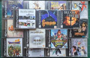 Diverse retro Sony Playstation 1 Games (NTSC) beschikbaar voor biedingen
