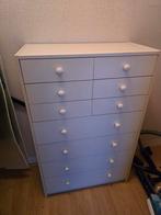 Hoge ladekast, Huis en Inrichting, Kasten | Ladekasten, Ophalen, Minder dan 50 cm, Gebruikt, 5 laden of meer