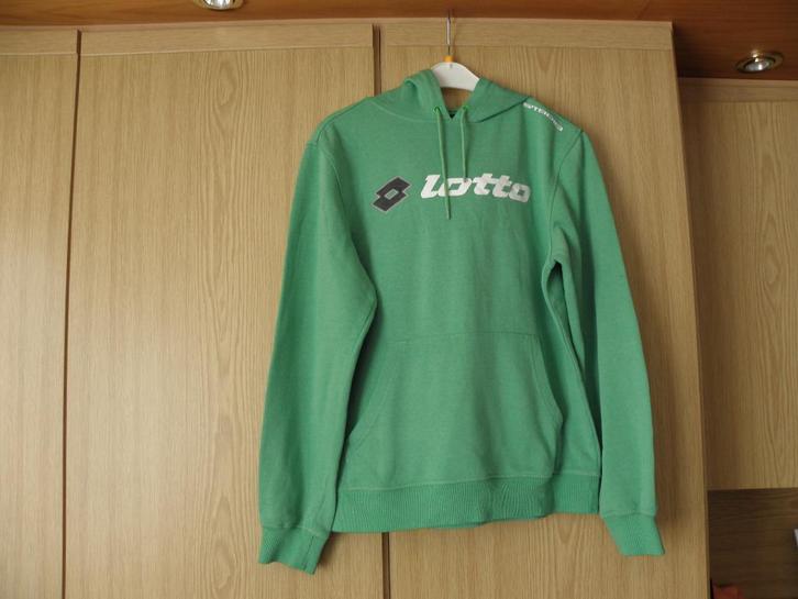Goedkoop groen hoody trui sweater LOTTO mt M goede staat, Kleding | Heren, Truien en Vesten, Gedragen, Maat 48/50 (M), Groen, Ophalen of Verzenden