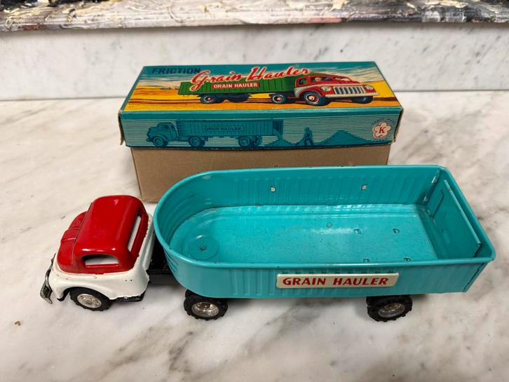 Vintage Grain Hauler Speelgoed Truck met Doos, Kinderen en Baby's, Speelgoed | Overig, Gebruikt, Jongen of Meisje, Ophalen