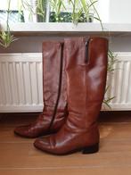 Linea zèta bruine leren gevoerde laars mt. 39, Hoge laarzen, Bruin, Ophalen of Verzenden, Linea Zeta