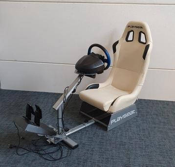 Playseat wit leer + Thrustmaster T150 PS5 / PS4 beschikbaar voor biedingen