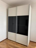 Kledingkast wit zwart garderobekast, Huis en Inrichting, Kasten | Kledingkasten, 150 tot 200 cm, 50 tot 75 cm, Zo goed als nieuw