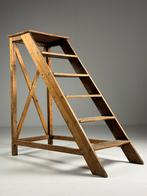 Bibliotheektrap landelijk groot, Doe-het-zelf en Verbouw, Ladders en Trappen, Ophalen of Verzenden, Zo goed als nieuw, 2 tot 4 meter