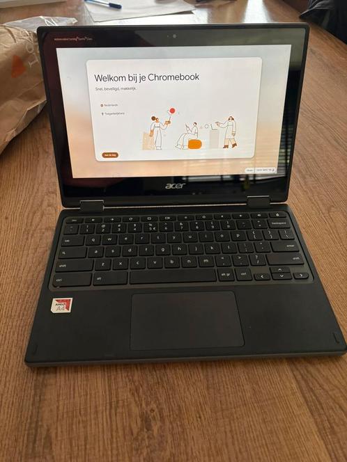 Acer chromebook R721T-43YQ, Computers en Software, Chromebooks, Zo goed als nieuw, 11 inch, 4 GB of minder, 32 GB of minder, Qwerty