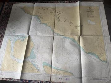 Een nautische kaart van de Indonesische Marine van de Oostku beschikbaar voor biedingen