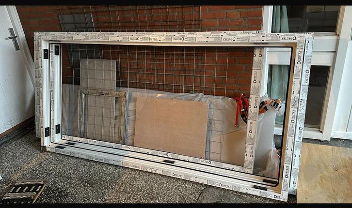 Bouw materiaal carnaval wagen 4x kozijnomlijsting., Doe-het-zelf en Verbouw, Kozijnen en Schuifpuien, Zo goed als nieuw, Schuifpui