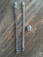 Buddha to buddha armband links, Sieraden, Tassen en Uiterlijk, Armbanden, Ophalen of Verzenden, Gebruikt, Zilver, Zilver