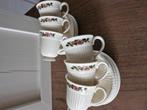 Wedgwood Briar Rose koffiekopjes en schotels, Huis en Inrichting, Keuken | Servies, Gebruikt, Ophalen of Verzenden, Wedgwood, Kop(pen) en/of Schotel(s)