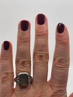 A298 Prachtige zilveren zegelring initialen AS maat 18,5, Sieraden, Tassen en Uiterlijk, Antieke sieraden, Ophalen of Verzenden
