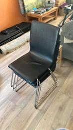 9 IKEA Volfgang eetkamerstoelen, Huis en Inrichting, Stoelen, Ophalen, Kunststof, Gebruikt, Zwart