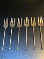 Zes vintage gebaksvorkjes, 55.9 gram, Antiek en Kunst, Antiek | Bestek, Ophalen of Verzenden