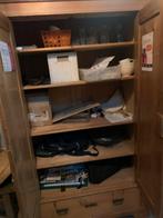 Oude grenen houten kast, Huis en Inrichting, Kasten | Kledingkasten, Ophalen, Gebruikt, 100 tot 150 cm, 200 cm of meer