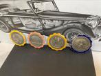 Car Badges Emaille Veteranen Rally’s 4 stuks 1981-1986, Ophalen of Verzenden