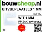 UITVULPLAATJES IN ZAKJES A 100 STUKS BOUWCHEAP, Ophalen of Verzenden, Nieuw, Overige materialen
