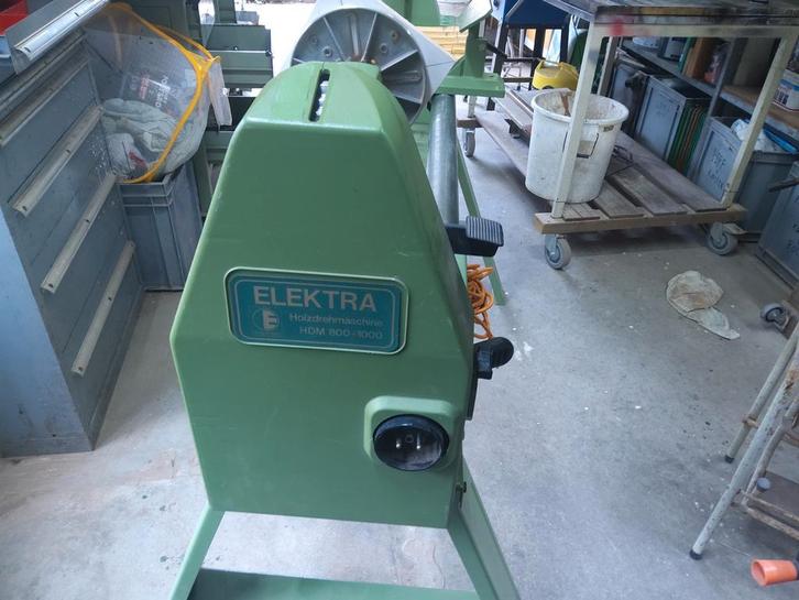 Electra Houtdraaibank 100cm + 5 Beitels, Doe-het-zelf en Verbouw, Draaibanken, Gebruikt, Houtdraaibank, 1000 mm of meer, Ophalen