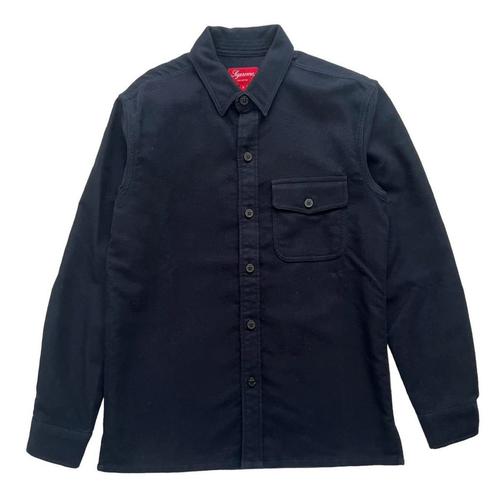 Supreme AW13 Moleskin Shirt, Kleding | Heren, Truien en Vesten, Zo goed als nieuw, Maat 46 (S) of kleiner, Blauw, Ophalen of Verzenden
