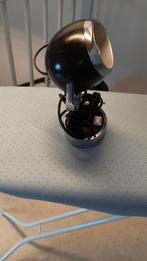 Lampje vintage zwart chroom tuimelaartj, Ophalen, Metaal of Aluminium