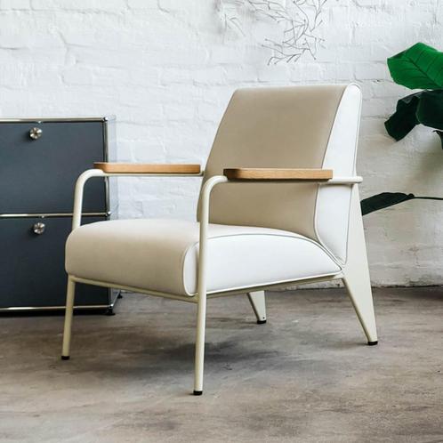 Vitra - Fauteuil de Salon - Wit - Leer - TOP Conditie!, Huis en Inrichting, Stoelen, Nieuw, Eén, Leer, Wit, Verzenden
