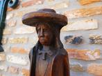 Houten beeld jongeman uit Bretagne ( Bretons), Antiek en Kunst, Ophalen of Verzenden