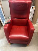 Elektrische verstelbare fauteuil leer, Ophalen, Zo goed als nieuw, X, Leer