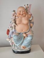 Antiek gemerkt porselein Buddha met zotjes, Huis en Inrichting, Woonaccessoires | Boeddhabeelden, Ophalen of Verzenden, Zo goed als nieuw