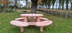 Houten Picknicktafel - Rond, Tuin en Terras, Picknicktafels, Rond, Zo goed als nieuw, Hout, Ophalen