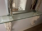 Console Brocante met glasplaat, Ophalen