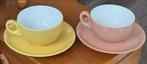 Vintage California roze en geel kop en schotel, Antiek en Kunst, Ophalen of Verzenden