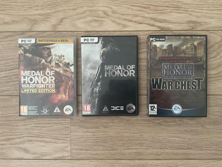Medal of Honor PC Games - Warfighter, Allied Assault, Spelcomputers en Games, Games | Pc, Gebruikt, Shooter, 1 speler, Vanaf 16 jaar