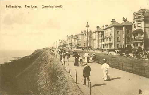(379-083-013) Folkestone The Leas, Verzamelen, Ansichtkaarten | Buitenland, Engeland, Voor 1920, Verzenden