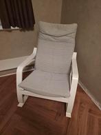 IKEA schommelstoel wit met grijs, Gebruikt, Wit, Ophalen of Verzenden, Eén