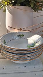 Vintage schalen set, 6 stuks, porselein, Lelietjes der dalen, Huis en Inrichting, Keuken | Servies, Gebruikt, Vintage, Ophalen of Verzenden