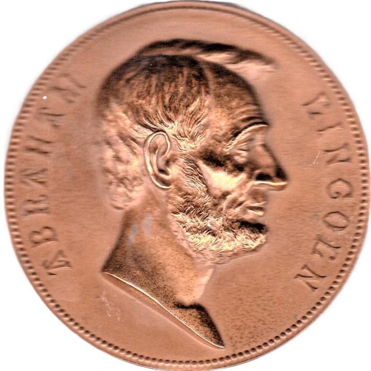 ABRAHAM   LINCOLN, Postzegels en Munten, Penningen en Medailles, Overige materialen, Verzenden