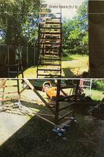 Hardhouten bouwsteiger, Doe-het-zelf en Verbouw, Steigers, Ophalen, Gebruikt, Gevelsteiger, 5 meter of hoger