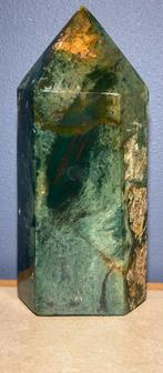 Prachtige mosagaat toren 1182 gram, Ophalen of Verzenden