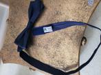 Vintage vlinderstrikje donker blauw, Heikant 21 Kaatsheuvel, Effen, Blauw, Belle Vieille Brocante