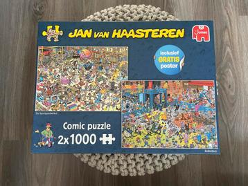 Jan van Haasteren 2x1000 De Speelgoedwinkel & Rollerdisco beschikbaar voor biedingen