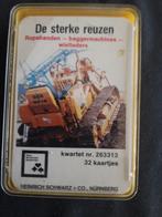 Kwartetspel De sterke reuzen – bouwvoertuigen, Verzamelen, Speelkaarten, Jokers en Kwartetten, Ophalen of Verzenden, Zo goed als nieuw