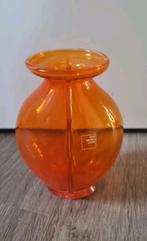 Leerdam glas/ oranje vaasje, Antiek en Kunst, Ophalen of Verzenden