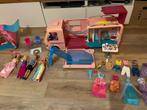 Barbie camper en tent, Ophalen of Verzenden, Gebruikt, Toebehoren
