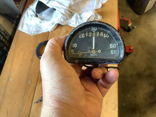Smiths mijlenteller D type compleet met aandrijving tacho, Motoren, Onderdelen | Oldtimers, Gebruikt, Ophalen of Verzenden