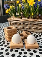Houten Eierdopjes (set van 4) NIEUW, Ophalen of Verzenden, Zo goed als nieuw