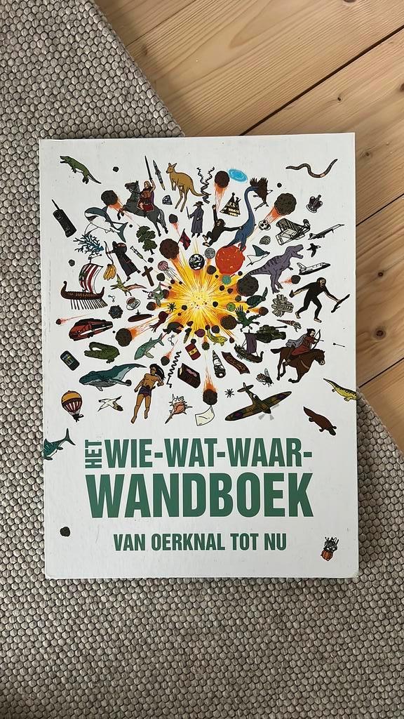 Het grote wie wat waar wandboek van oerknal tot nu, Boeken, Kinderboeken | Jeugd | onder 10 jaar, Zo goed als nieuw, Fictie algemeen