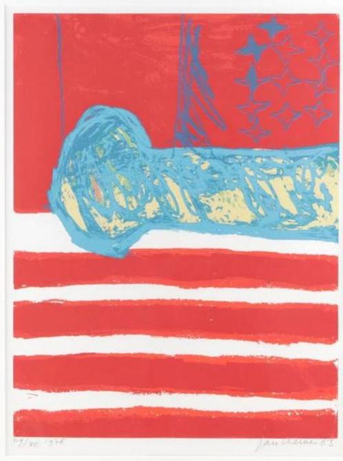 Jan Cremer (1940) Zeefdruk " Victory USA 1963 " Ges Gen Ged, Antiek en Kunst, Kunst | Litho's en Zeefdrukken, Ophalen of Verzenden