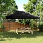 Partytent inklapbaar pop-up 440x292x315 cm zwart, Tuin en Terras, Partytenten, Opvouwbaar, Partytent, Minder dan 4 meter, Nieuw